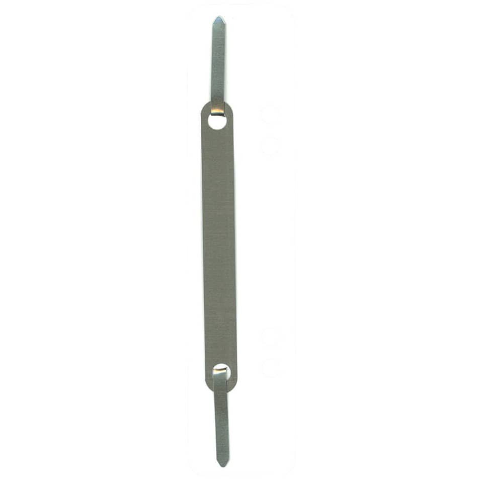 Heftstreifen mit Metalldeckleiste, 34 x 150 mm, PP, 25 Stück, weiß Q-CONNECT 1012500010 Q-CONNECT 1012500010 Metalldeckleiste