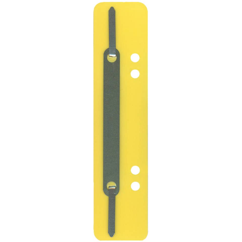 Heftstreifen mit Metalldeckleiste, 34 x 150 mm, PP, 25 Stück, gelb Q-CONNECT 1012500210 Q-CONNECT 1012500210 Metalldeckleiste