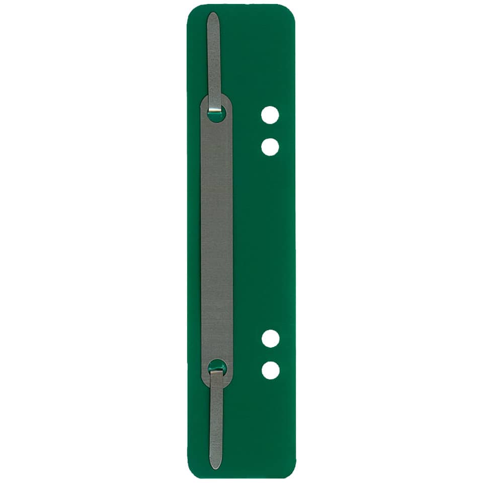 Heftstreifen mit Metalldeckleiste, 34 x 150 mm, PP, 25 Stück, grün Q-CONNECT 1012500110 Q-CONNECT 1012500110 Metalldeckleiste