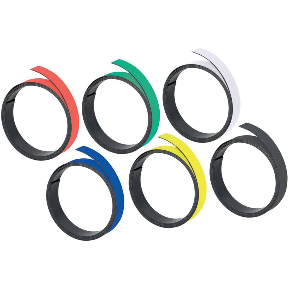 Magnetband, beschriftbar, 1000 mm x 5 mm, schwarz FRANKEN M80110 FRANKEN M801 10