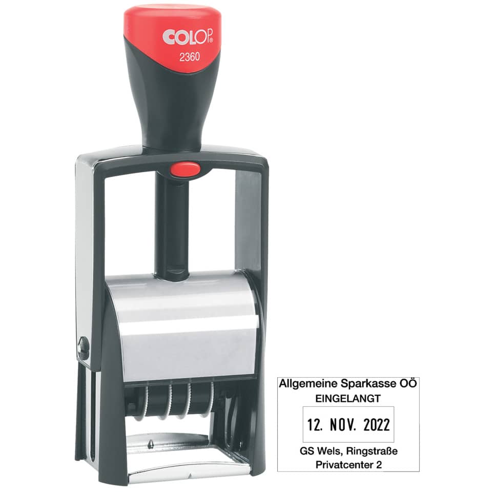 Datumstempel 2360 mit Gutschein, 30 x 45 mm, selbstfärbend COLOP 127774 COLOP S2360N-GS 30x45mm 127774