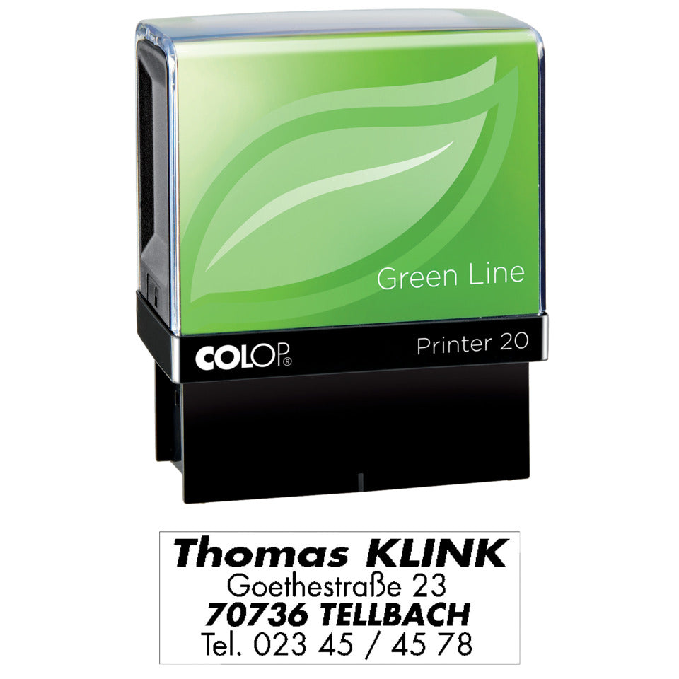 Printer 20Greenline, GL + GUTSCHEIN COLOP 127757 COLOP Printer 20 GL + GUTSCHEIN