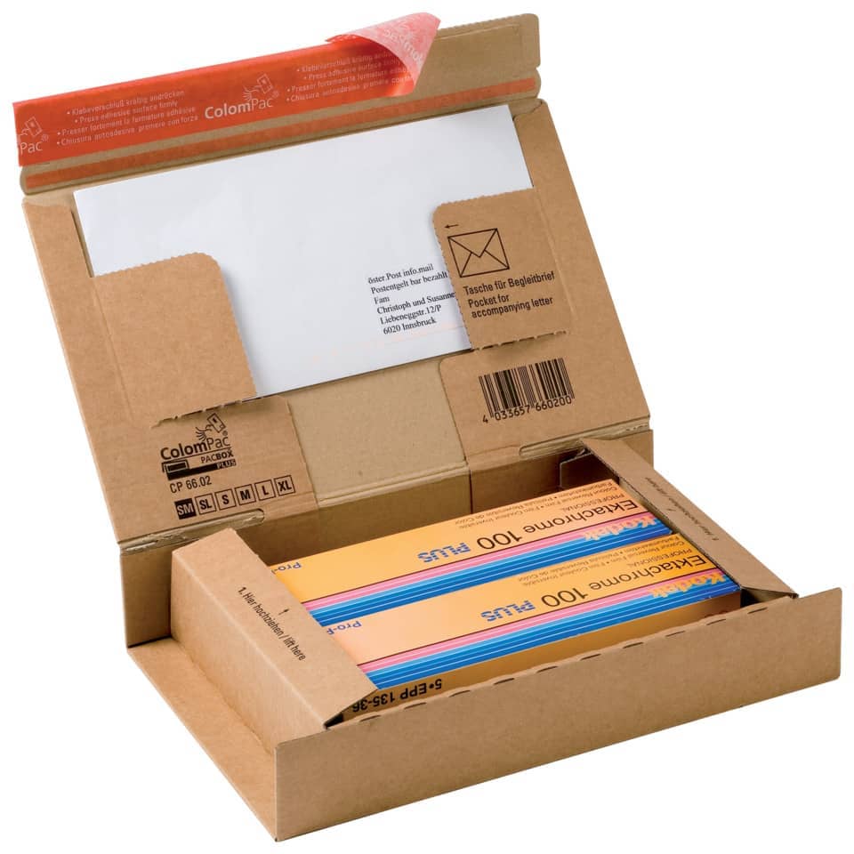 Versandkarton Post-Box, 215x155x43mm, braun COLOMPAC 30000267
