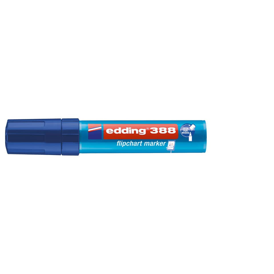 Flipchartmarker 388, 4-12mm, Keilspitze, blau EDDING 4388003 EDDING 4-388003  Keilspitze