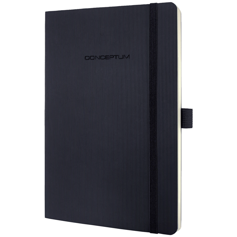 Notizbuch, 135x210mm, Softcover, kariert schwarz SIGEL CO320 CONCEPTUM CO320 Softcover