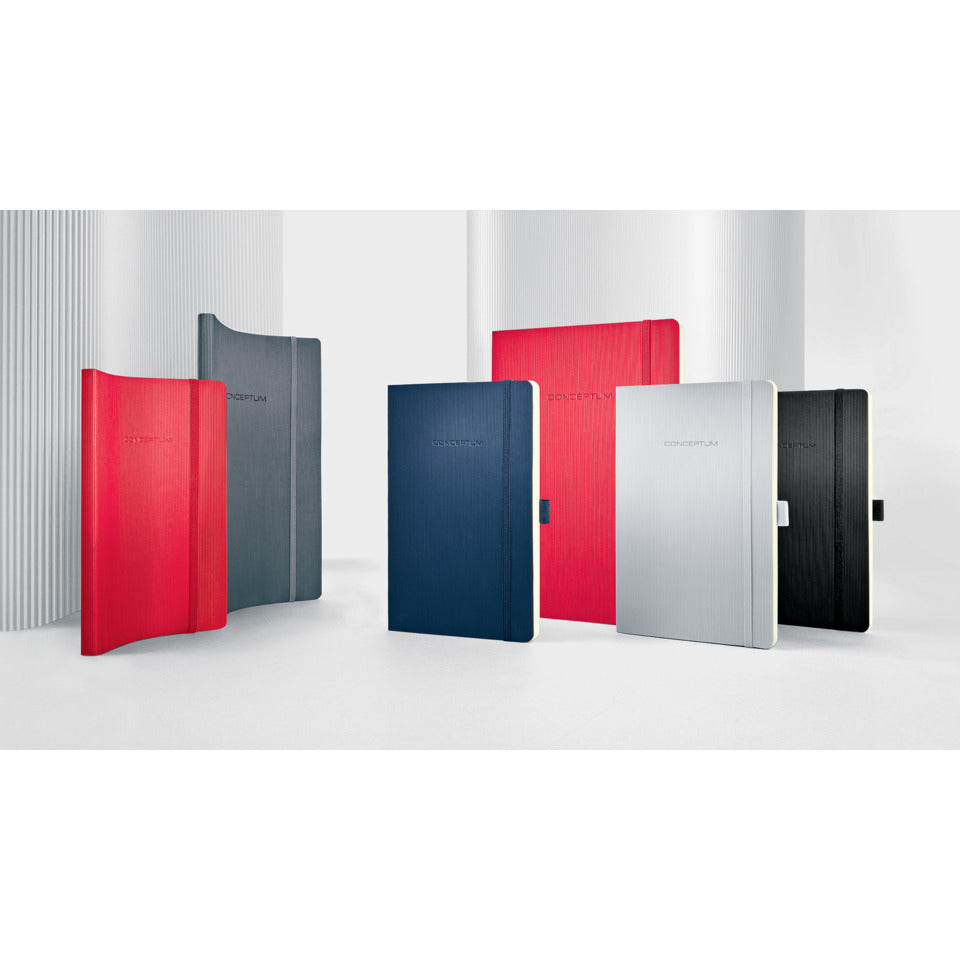 Notizbuch, 135x210mm, Softcover, kariert schwarz SIGEL CO320 CONCEPTUM CO320 Softcover