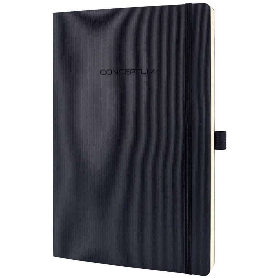 Notizbuch Conceptum, 187x270mm, Softcover, kariert, schwarz SIGEL CO310 CONCEPTUM CO310 Softcover