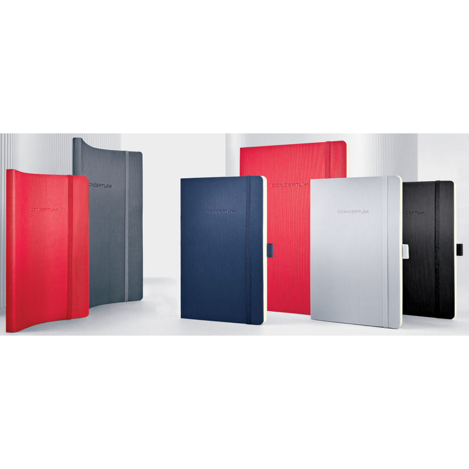 Notizbuch Conceptum, 187x270mm, Softcover, kariert, schwarz SIGEL CO310 CONCEPTUM CO310 Softcover