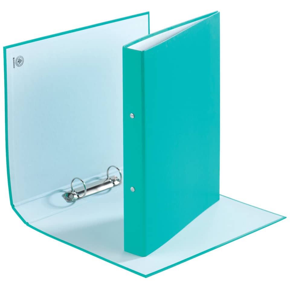 Ringmappe, A4, 2-Ring, 30mm, türkis DONAU 3736001F-24