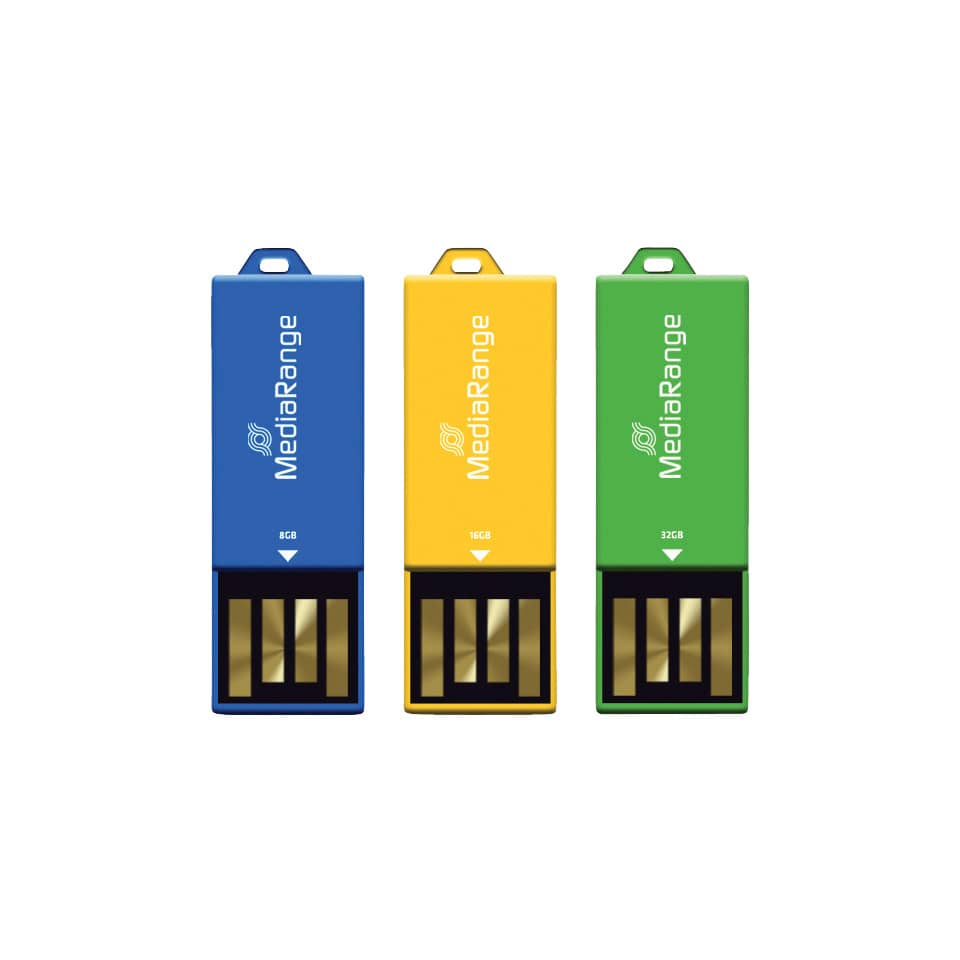 USB Stick 2.0 ClipOn, 8 GB, blau MEDIARANGE MR975 MEDIARANGE MR975 8GB