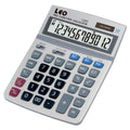 Tischrechner, Solar/Batterie, 12-stellig, silber LEO 126T LEO LEO 126T 12-stellig