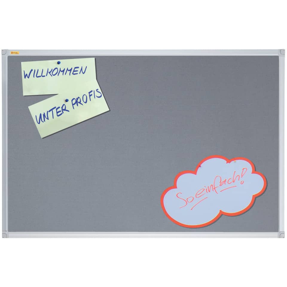 Filztafel X-tra!Line, Aluminiumrahmen, 900 x 600 mm, grau FRANKEN PT330212 FRANKEN PT330212 X-tra!Line