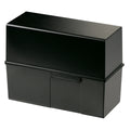 Karteibox DIN A5 quer, max 500 Karten m. Stahlscharnier, schwarz HAN 975-13D HAN 975-13 300 22,8x10,2x17,1