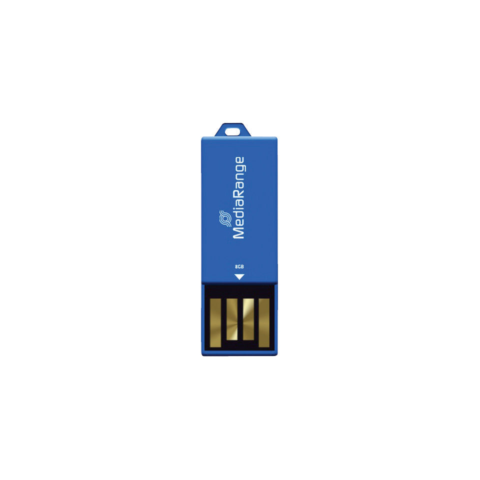 USB Stick 2.0 ClipOn, 8 GB, blau MEDIARANGE MR975 MEDIARANGE MR975 8GB