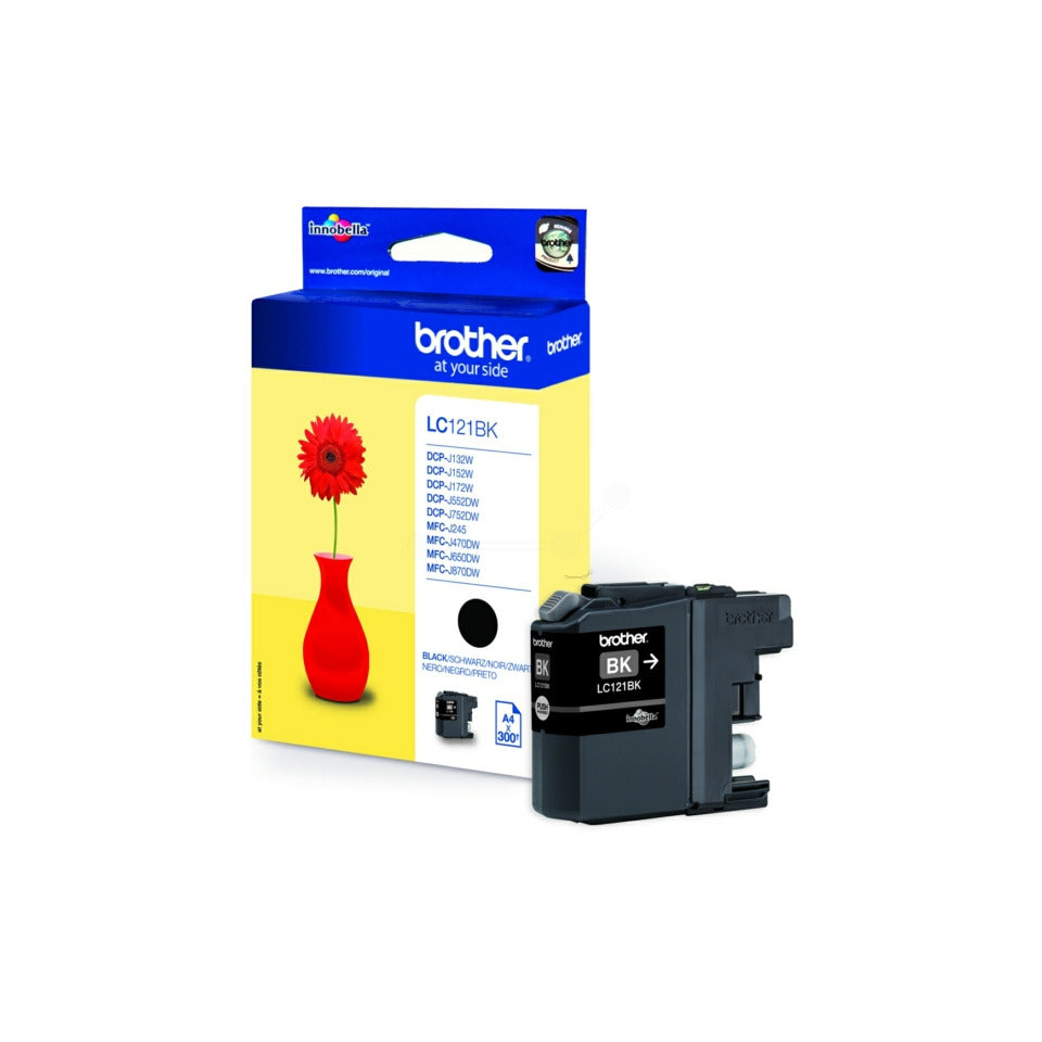Inkjetpatrone, schwarz BROTHER LC121BK
