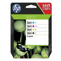 Original HP Tintenpatrone MultiPack Bk,C,M,Y (N9J73AE,364,NO364)