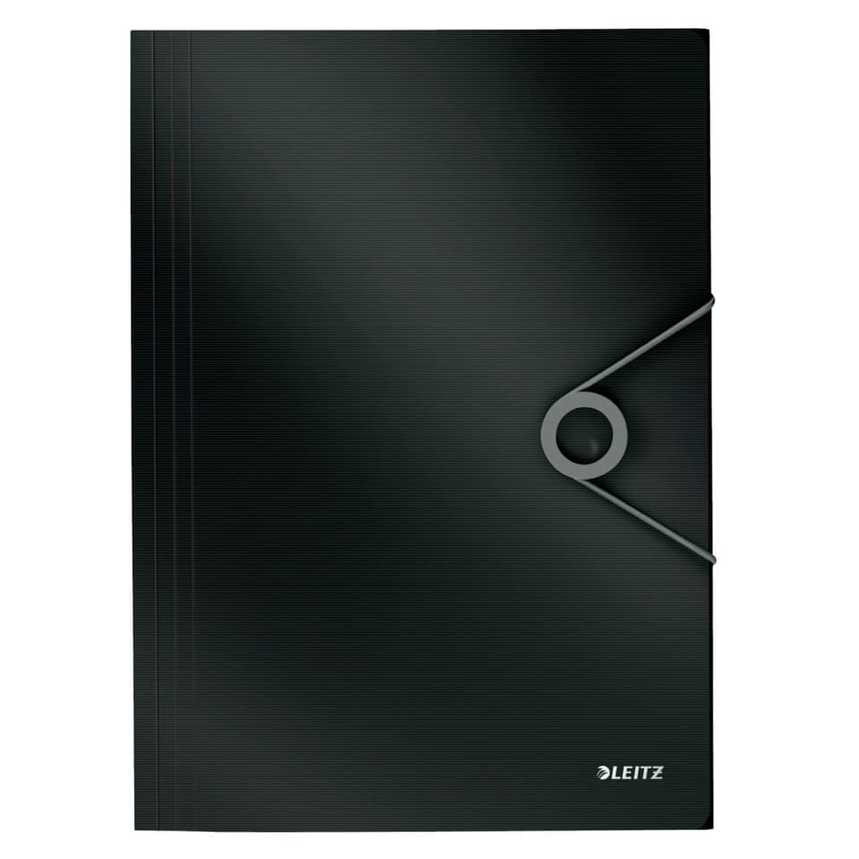 Eckspannermappe Solid, A4, PP, schwarz LEITZ 4563-10-95