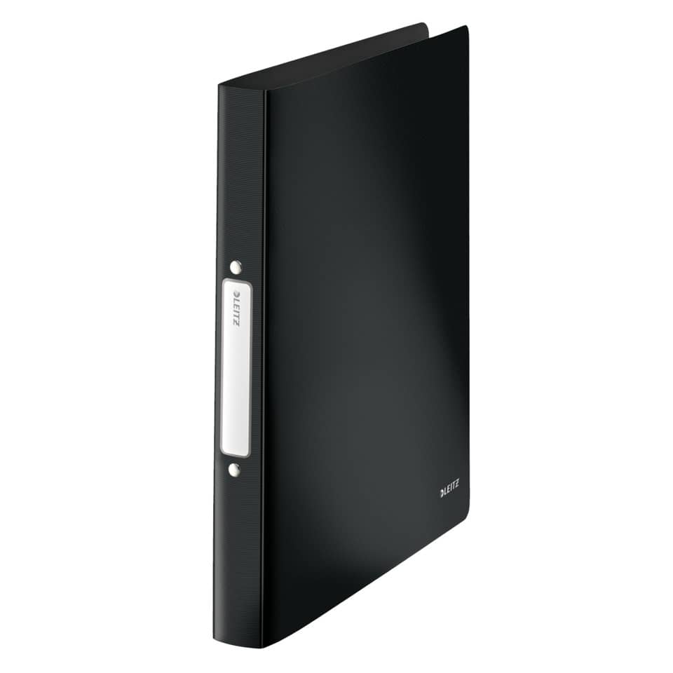 Ringbuch Solid, A4, PP, 2 Ringe, 25 mm, schwarz LEITZ 4566-10-95 LEITZ 4566-10-95 PP 2R 25mm