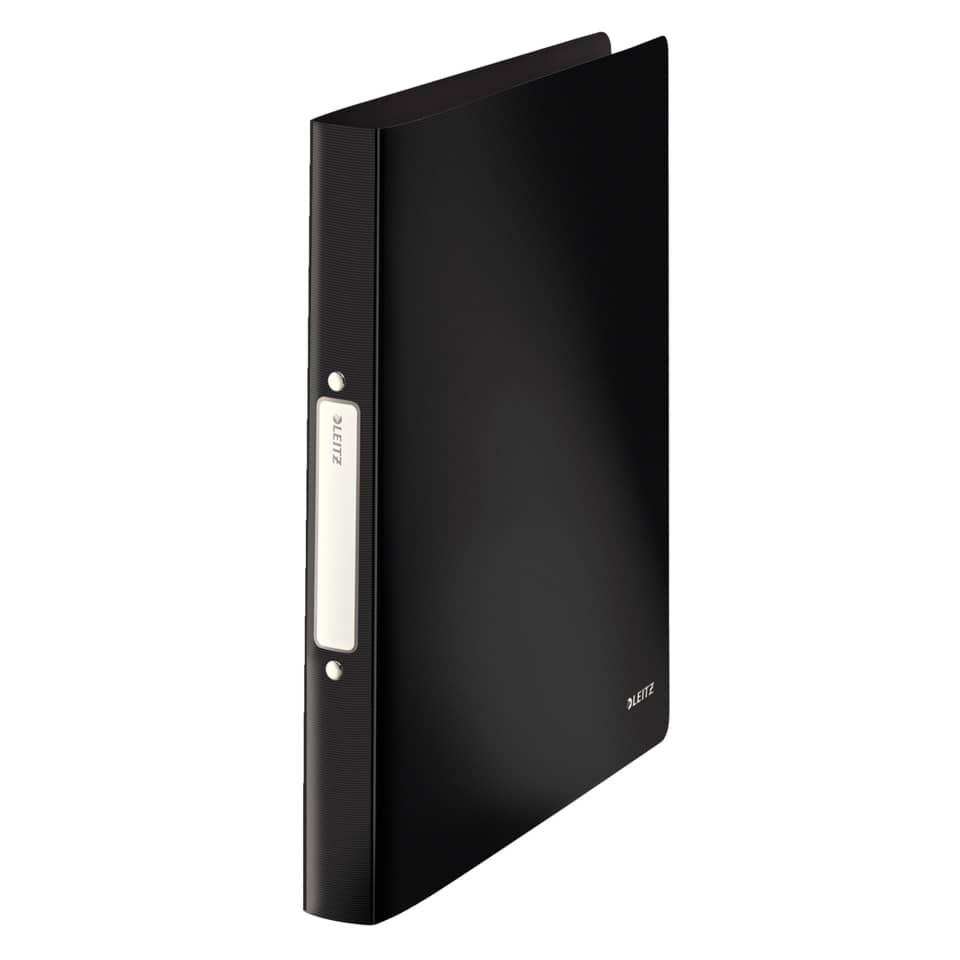 Ringbuch Solid, A4, PP, 2 Ringe, 25 mm, schwarz LEITZ 4566-10-95 LEITZ 4566-10-95 PP 2R 25mm