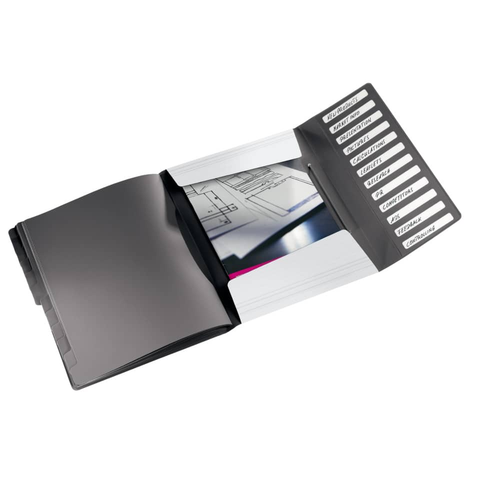 Ordnungsmappe Solid, 12 Fächer, PP, weiß LEITZ 4570-10-01 LEITZ 4570-10-01 PP 12 Fächer