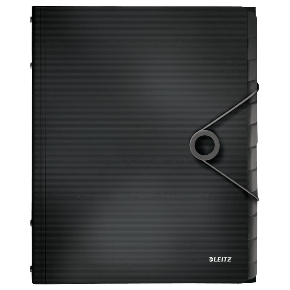 Ordnungsmappe Solid, 12 Fächer, PP, schwarz LEITZ 4570-10-95 LEITZ 4570-10-95 PP 12 Fächer