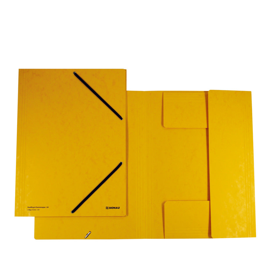 Gummizugmappe, A4, Pressspan, gelb DONAU 8643119-11 DONAU 8643119-11 Pressspan
