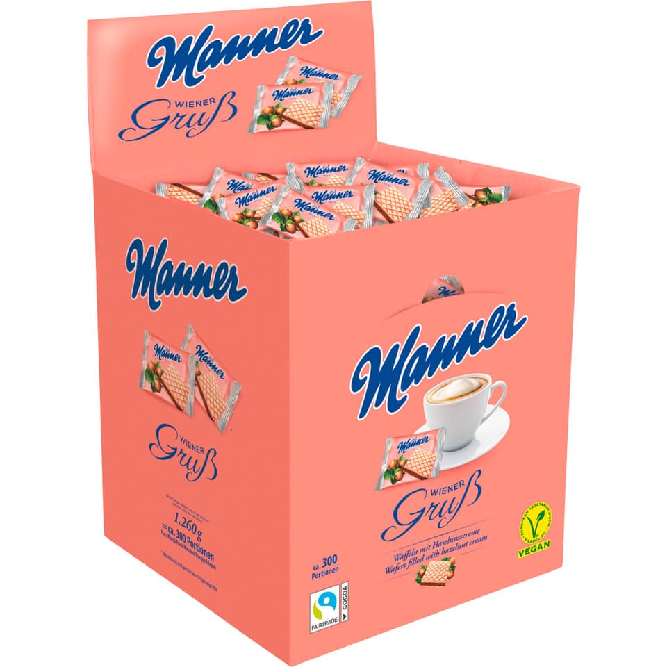 Waffeln 300ST je 4,2g   WienerGruß MANNER 70102019 MANNER 70102019 WienerGruß