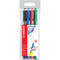 Faserschreiber pointMax, Etui mit 4 Farben STABILO 488/4 STABILO 488/4 office
