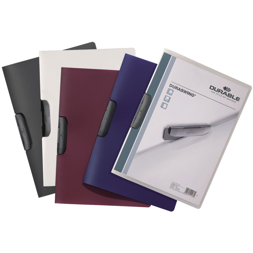 Klemm-Mappe DURASWING®, PP, 30 Blatt, anthrazit/grau DURABLE 2295 57 DURABLE 2295 57   Plastik