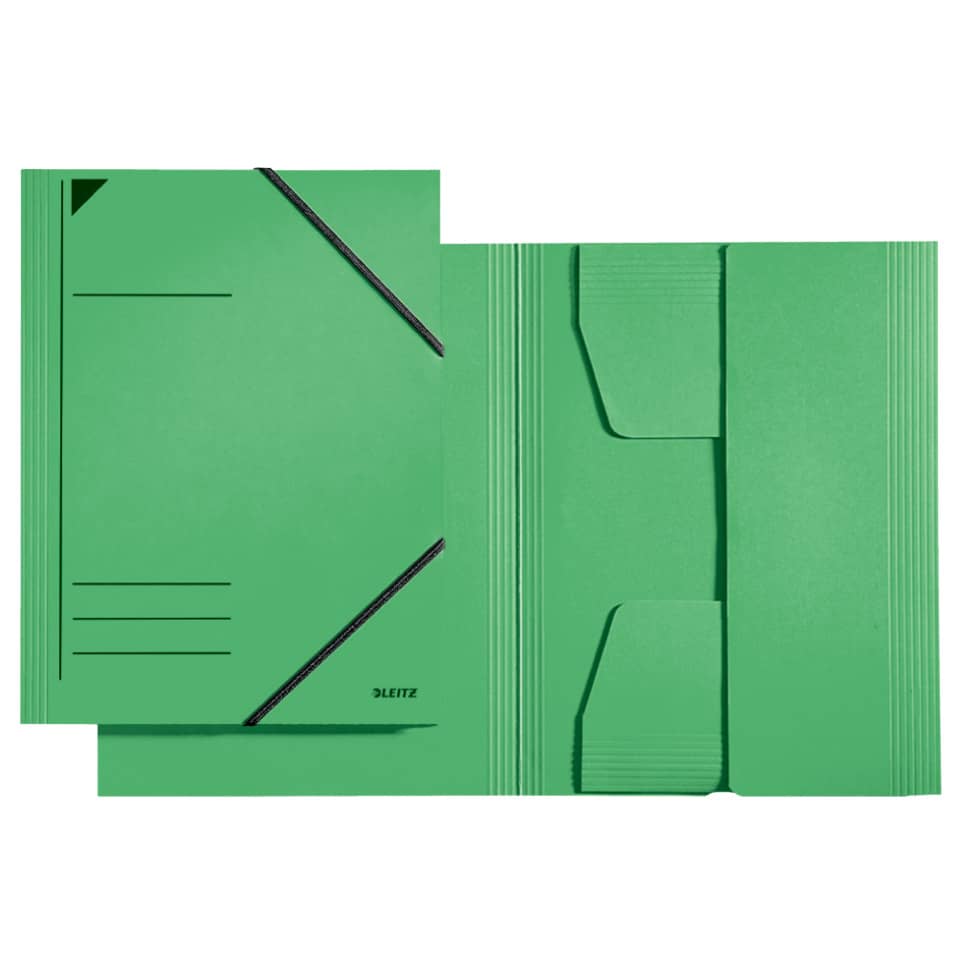 Eckspannermappe, A4, Füllhöhe 350 Blatt, Pendarec-Karton, grün LEITZ 3981-00-55 LEITZ 39810055  Karton 320g