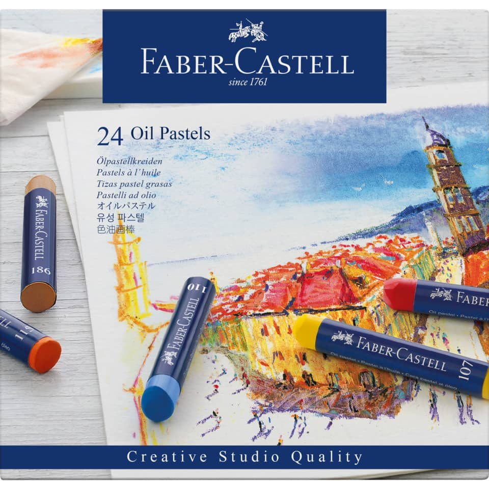 Ölpastellkreide Goldfaber, Studio, 24 Stück, sortiert FABER CASTELL 127024 FABER CASTELL 127024 Studio