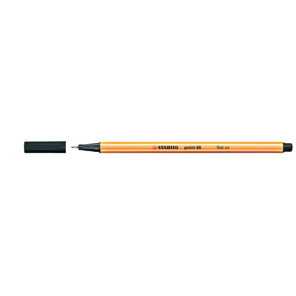 Fineliner point 88®, 0,4 mm, schwarz STABILO 88/46
