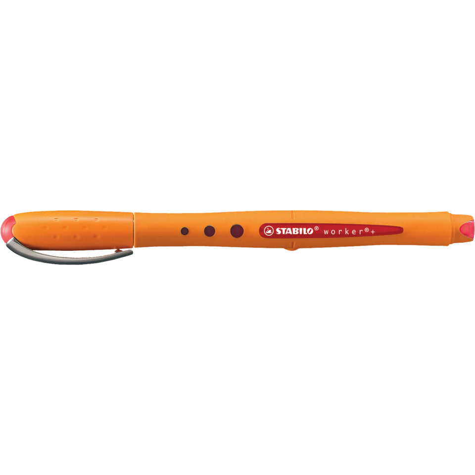 Tintenroller worker®+ medium, 0,5 mm, rot STABILO 2018/40