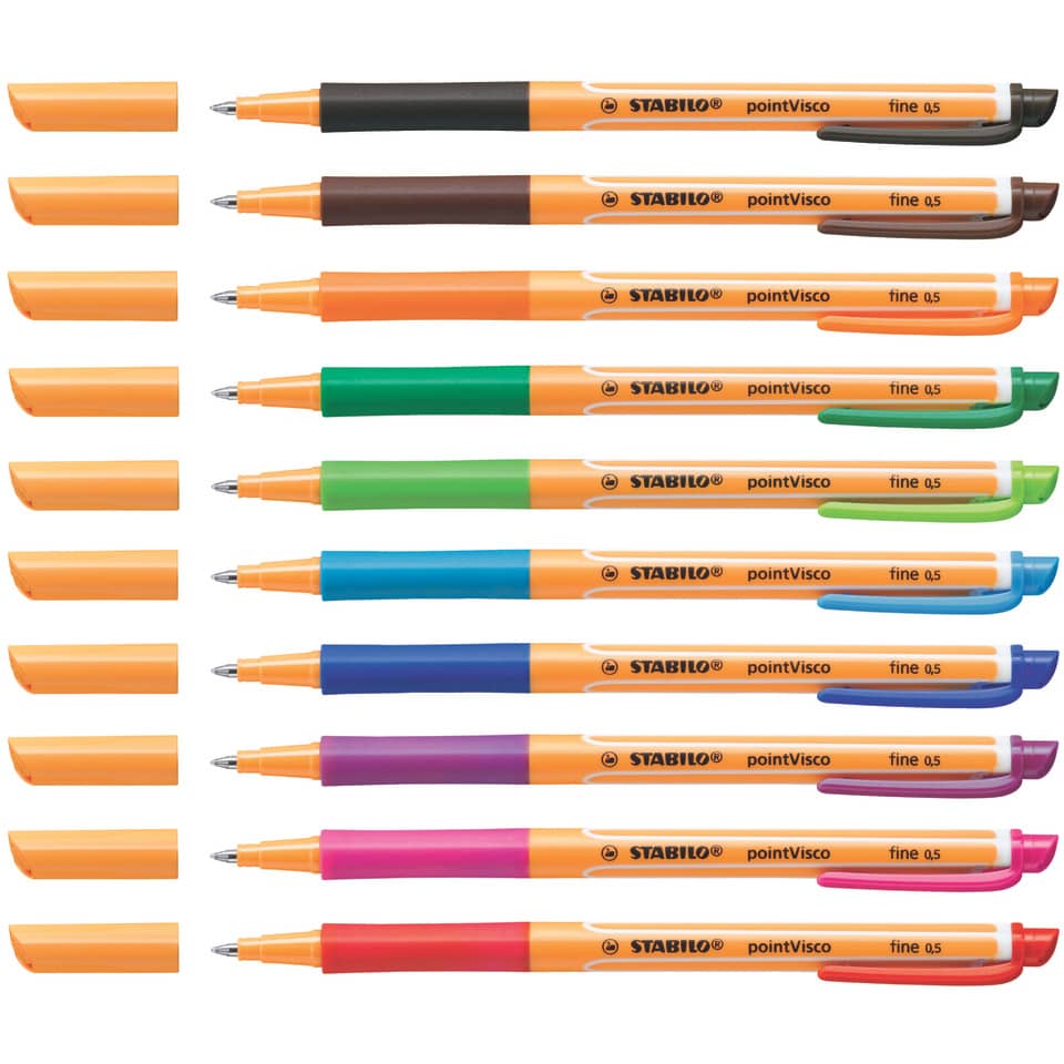 Gelschreiber pointVisco®, 0,5 mm, orange STABILO 1099/54