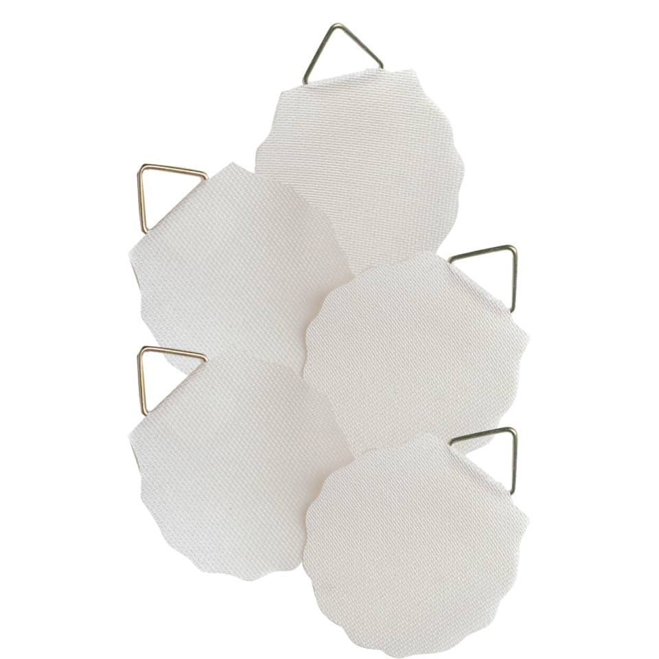 Bildaufhänger, Ø 40mm, Leinen, 5 Stück, weiß AVERY ZWECKFORM 3731 ZWECKFORM 3731 selbstklebend 5 Stück