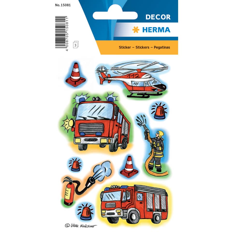 Sticker Feuerwehr, 30 Stück HERMA 15081