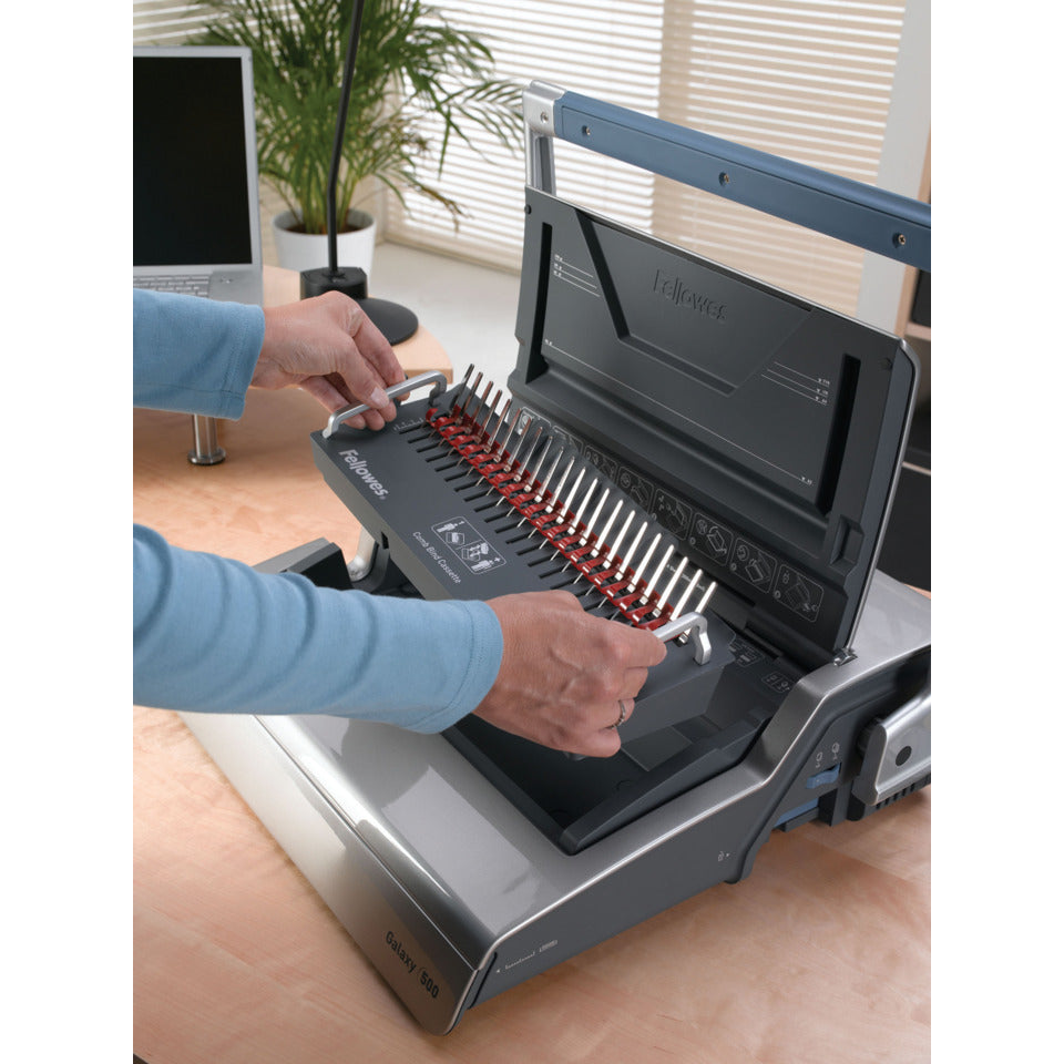 Plastikbindegerät Galaxy-E 500, elektronisch, für 500 Blatt, A4 FELLOWES 5622101 FELLOWES 5622101 (EU)