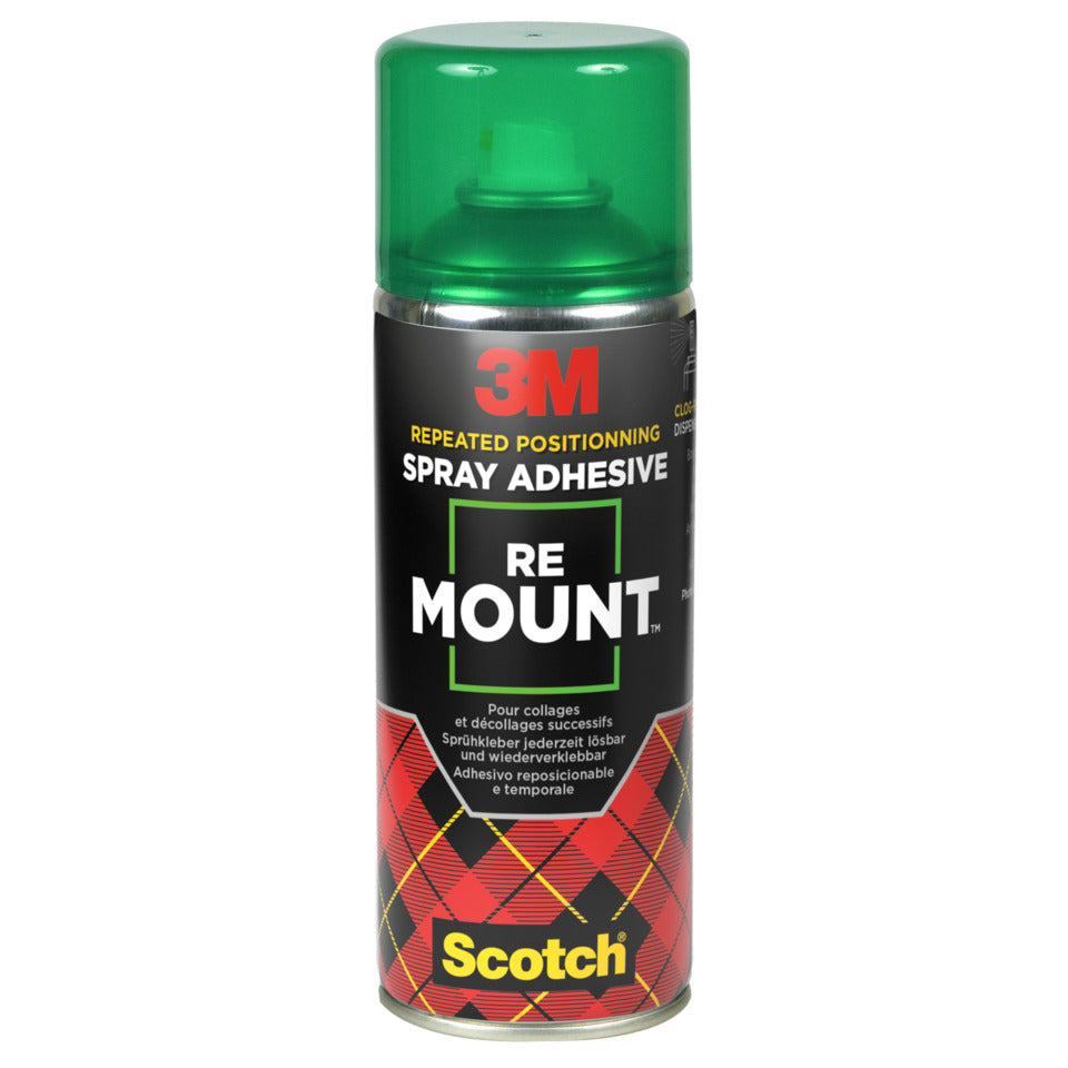 Sprühkleber Sprühkleber Re Mount™ ablösbar transparent, 400 ml 3M 352249