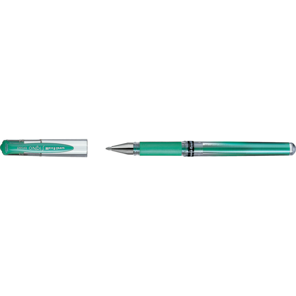 Gelschreiber uni-ball® SIGNO UM153 0,6mm, grün/metallic UNI-BALL 146865 FABER CASTELL 146865 UM153 Bro