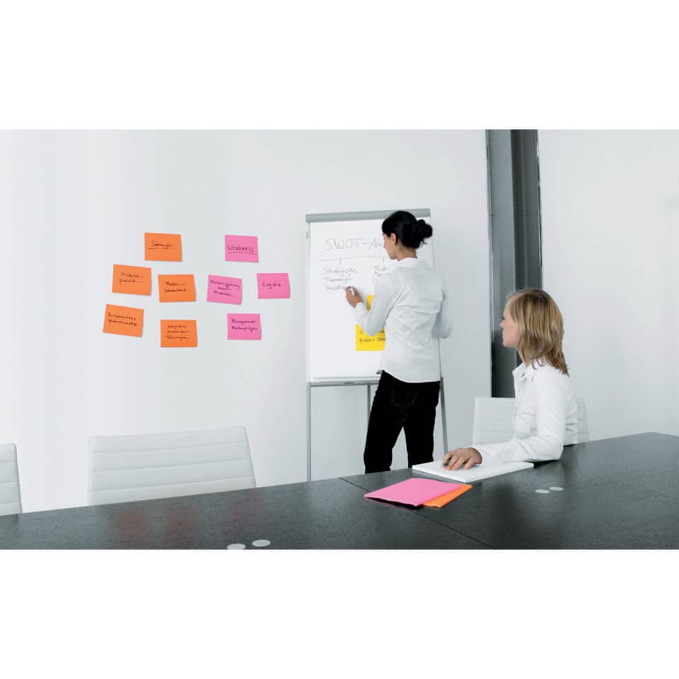 Haftnotizblock Super Sticky Meeting Notes, 203x152mm, 4x45 Blatt, neon POST-IT 6845-SSP POST IT 6845-SS EU  4St