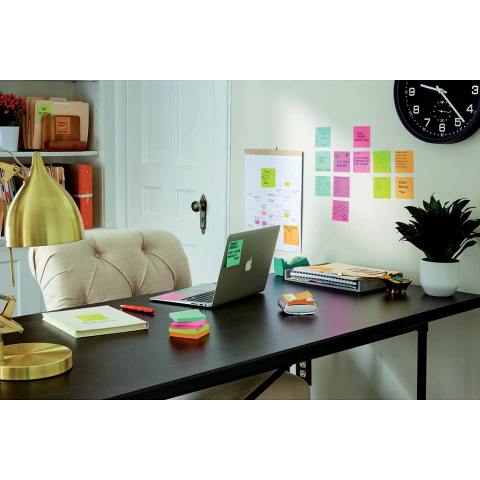 Haftnotizblock Super Sticky Notes Cosmic Collection, 76x127mm, 6x90 Blatt POST-IT 655-6SS-COS POST-IT 655-6SS-COS Miami-Coll.