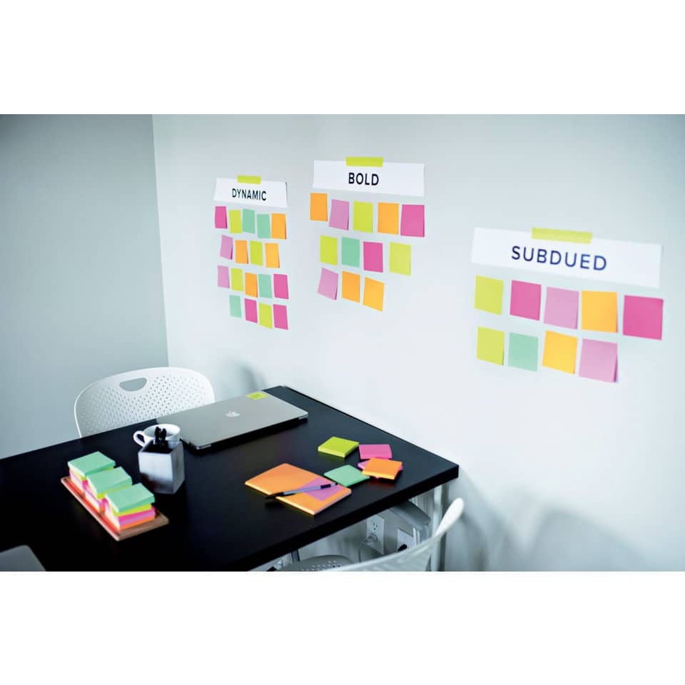 Haftnotizblock Super Sticky Notes Cosmic Collection, 76x127mm, 6x90 Blatt POST-IT 655-6SS-COS POST-IT 655-6SS-COS Miami-Coll.
