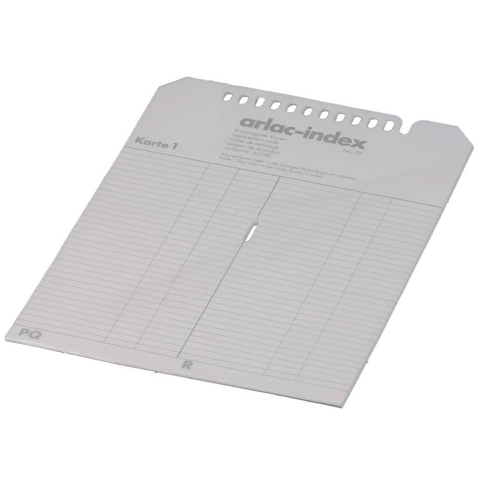 Ersatzregister Index ARLAC 82700 ARLAC 827 0001