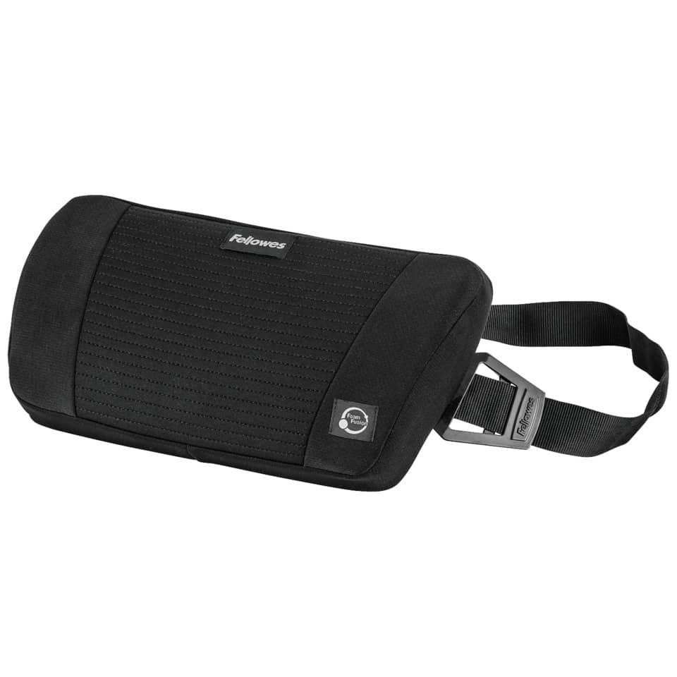 Rückenstütze PlushTouch(TM), 355 x 90 x 195 mm, schwarz FELLOWES 8026501