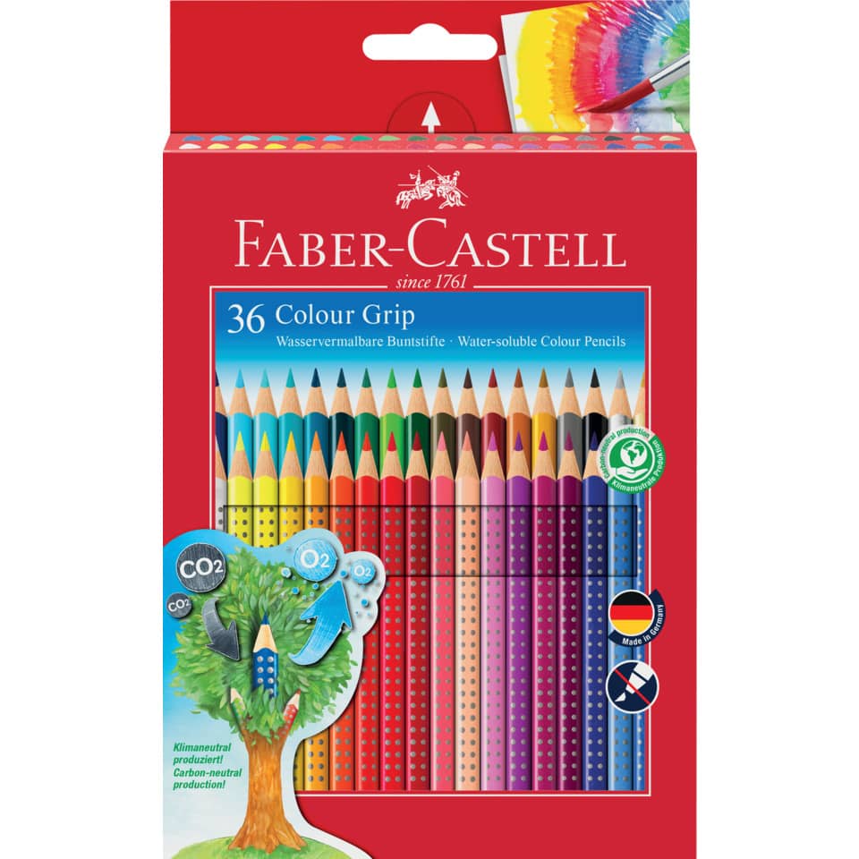 Farbstiftetui Colour Grip, 36er Kartonetui FABER CASTELL 112442 FABER CASTELL 112442 Ka-Et