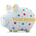 Sparschwein klein "Taschengeld", 12,5 x 9 x 9 cm, Keramik KCG 10026916 KCG 100061/10026916 Taschengeld
