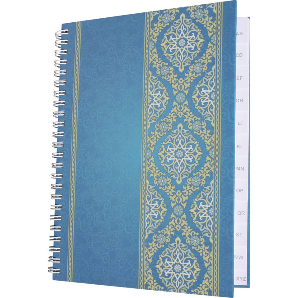 Notizbuch mit Register A-Z "Blue Orient", DIN A5, liniert, 48 Blatt RNK 46504 RNK 46504 m.Register