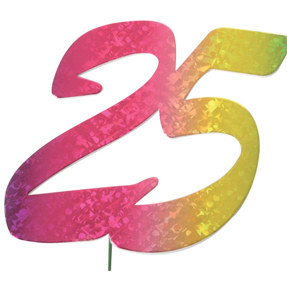 Jubiläumszahl 25, bunt  2514025