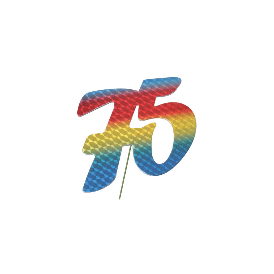 Jubiläumszahl 75, bunt  2514075
