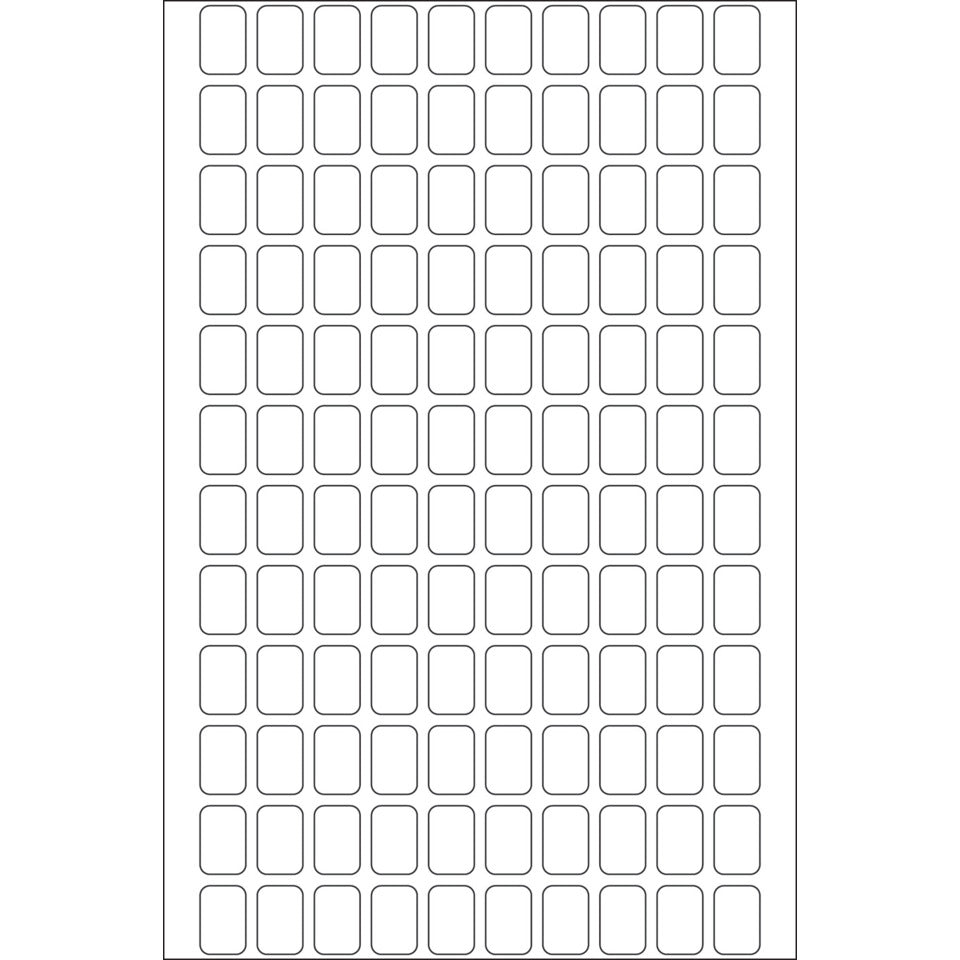 Etiketten permanent, 8x12mm, 3840 Stück, weiß HERMA 2310 HERMA 2310 permanent haftend